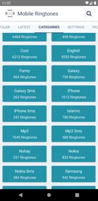 Mobile Ringtones android App screenshot 2